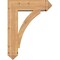 Ekena Millwork Thorton Arts and Crafts Smooth Bracket w/ Offset Brace, Western Red Cedar, 7 1/2"W x 24"D x 32"H BKT0806X24X32THR03SWR - alternate 2